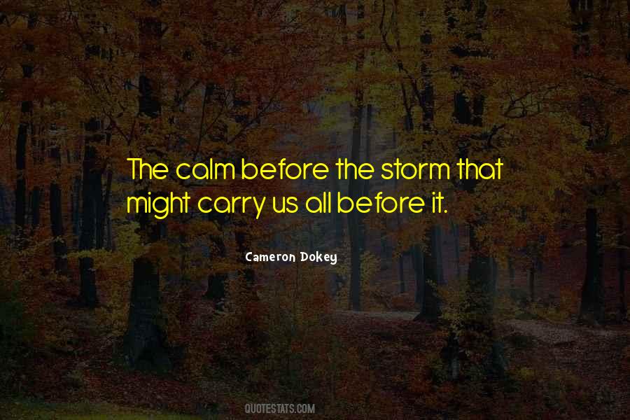 Quotes About Calm Before The Storm #1389033