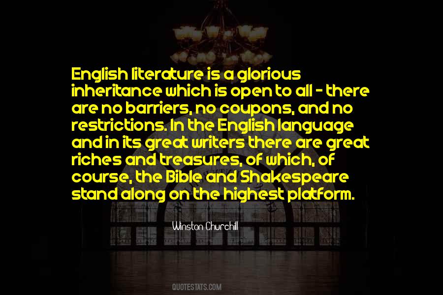 Quotes About English Literature #1586355