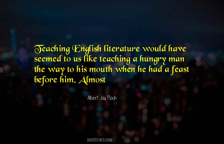 Quotes About English Literature #1661459