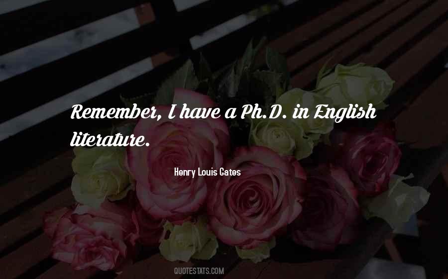 Quotes About English Literature #200284