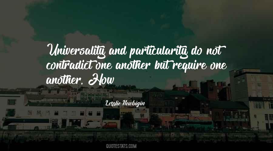 Quotes About Universality #1247808