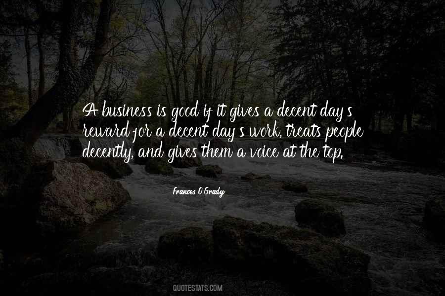 Quotes About A Good Day's Work #893180