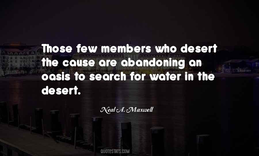 Quotes About Oasis In The Desert #13215