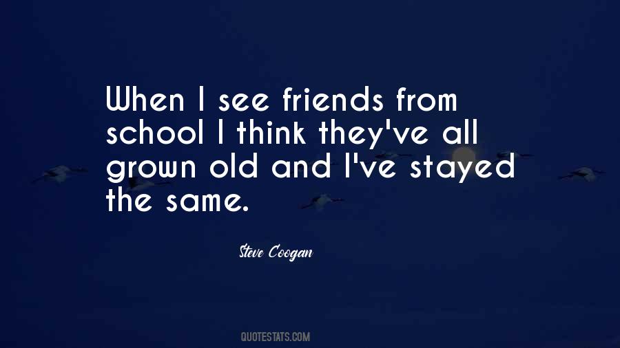 Quotes About Old School Friends #1701232