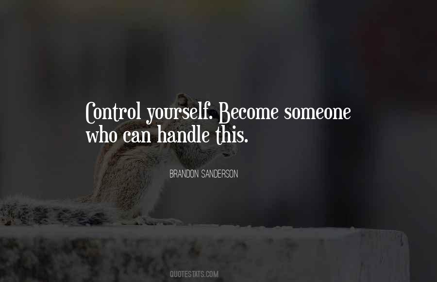 Quotes About Control Yourself #1309762