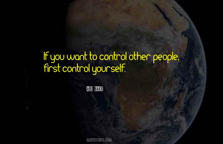 Quotes About Control Yourself #565071