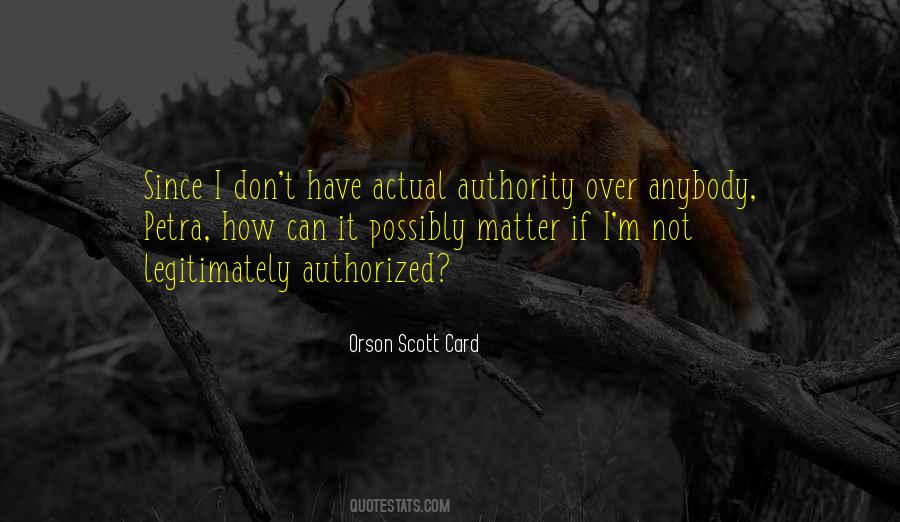Quotes About Authority #1682301