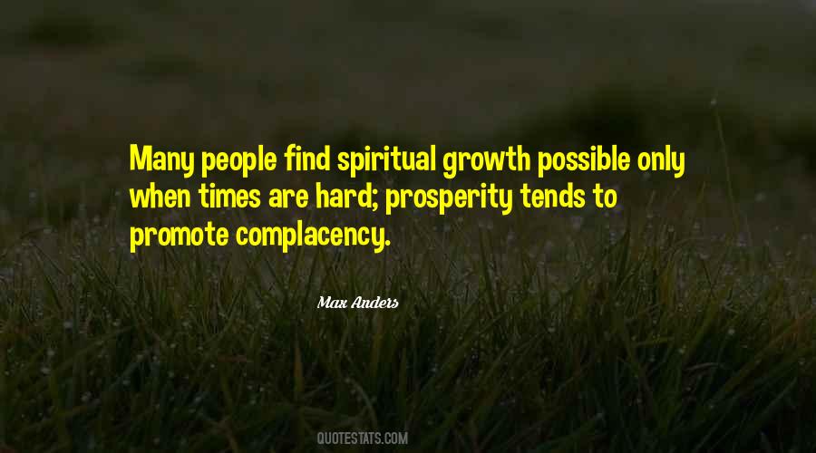 Spiritual Complacency Quotes #184977