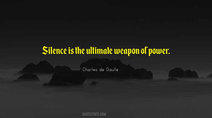 Quotes About The Power Of Silence #94324