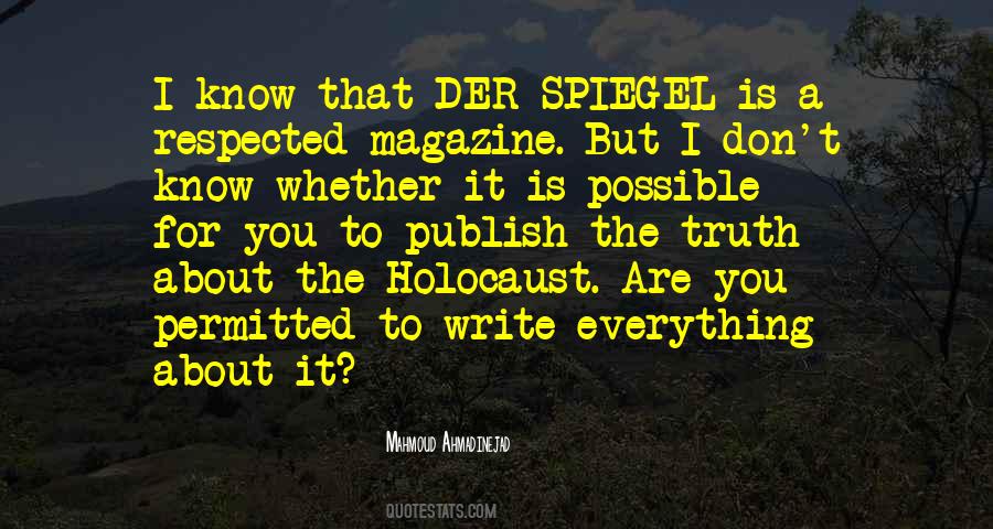 Quotes About Holocaust #1088511
