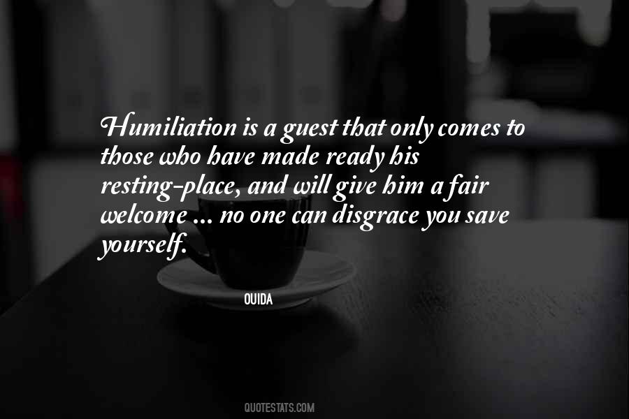 Quotes About Self Humiliation #136148