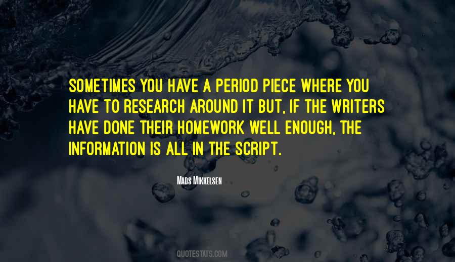 Quotes About Doing Your Homework #1876195