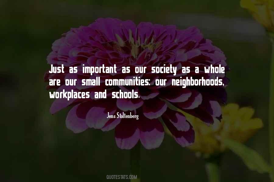 Quotes About Small Communities #1117168