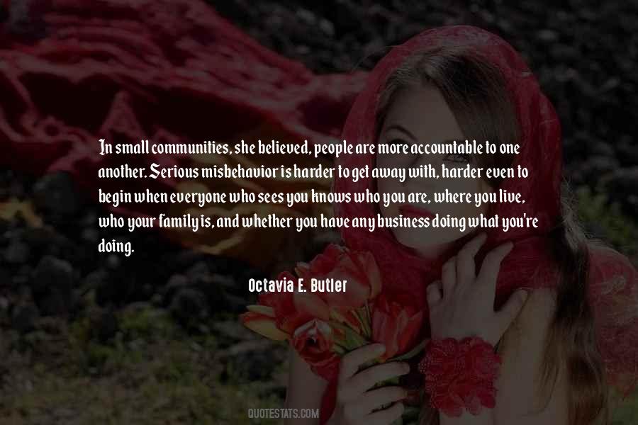 Quotes About Small Communities #1396774