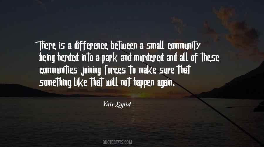 Quotes About Small Communities #1788698