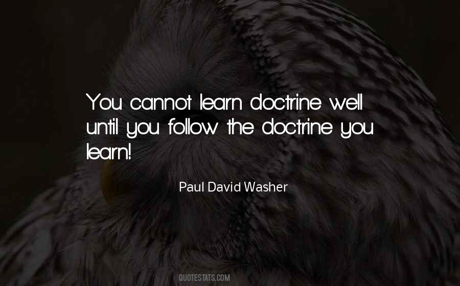 Quotes About Doctrine #1291878