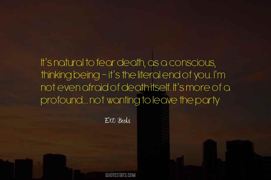 Quotes About Afraid Of Death #370496
