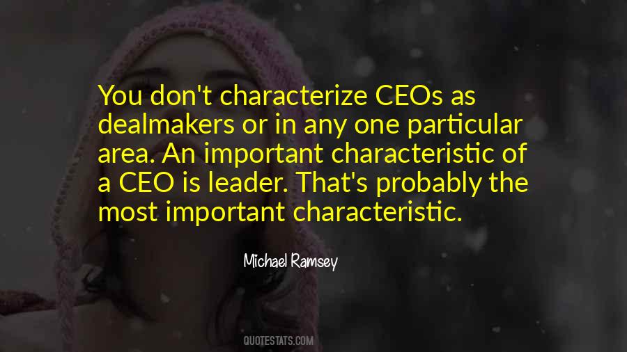 Quotes About Characteristics Of A Leader #323960