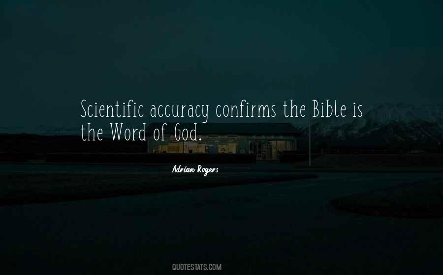 Bible Is The Word Quotes #1350074