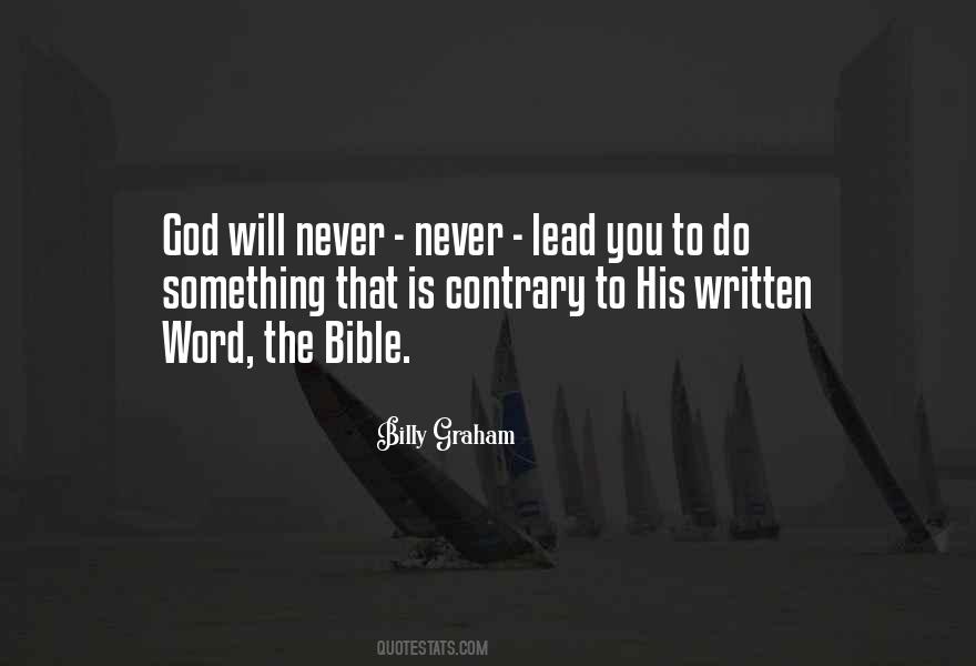 Bible Is The Word Quotes #652386