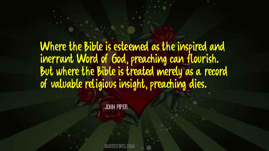 Bible Is The Word Quotes #654667