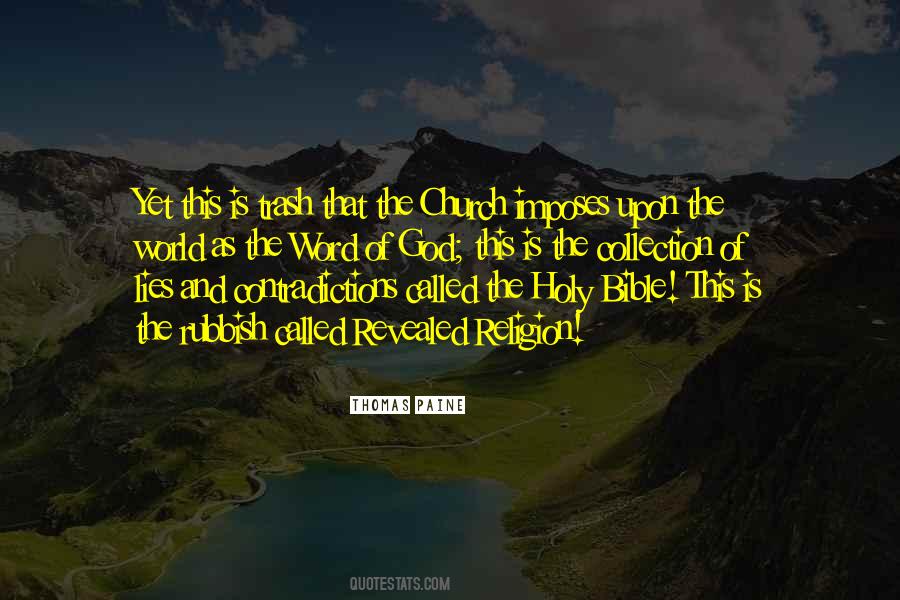 Bible Is The Word Quotes #898371