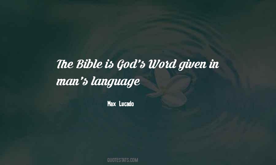 Bible Is The Word Quotes #968640