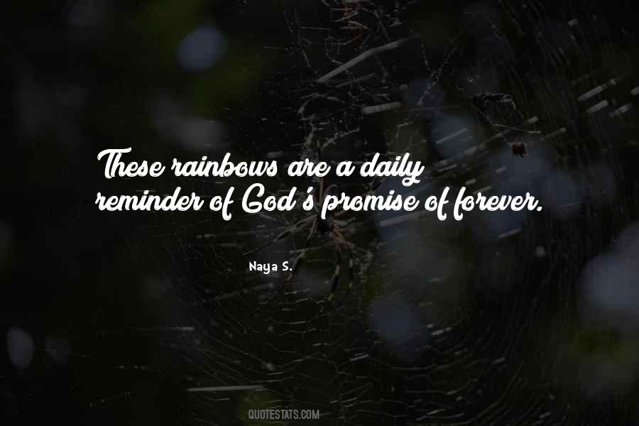 Quotes About Rainbows And God #1475856