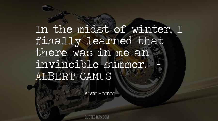 Quotes About Invincible Summer #304553