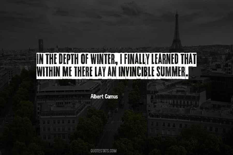 Quotes About Invincible Summer #434761