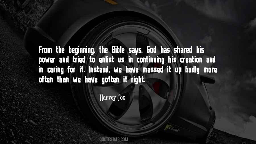 Bible Creation Quotes #1783100