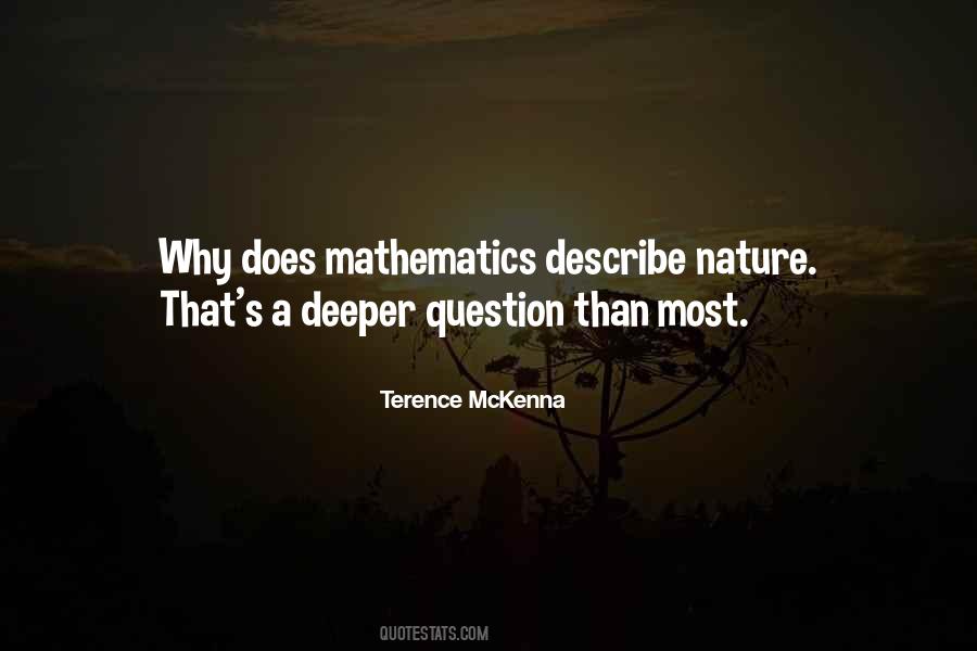 Quotes About Mathematics In Nature #1512128
