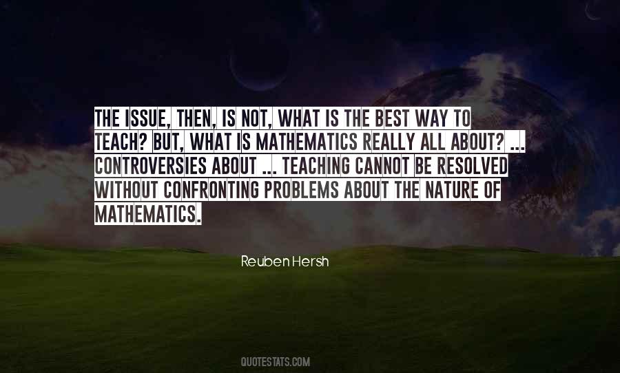 Quotes About Mathematics In Nature #1822182