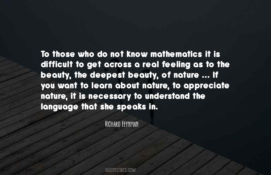 Quotes About Mathematics In Nature #318592