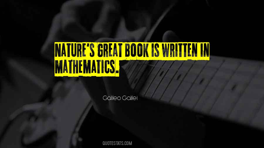Quotes About Mathematics In Nature #937575