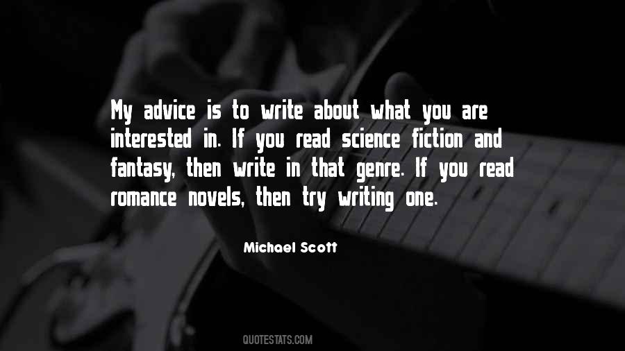 Quotes About Writing Science Fiction #218442