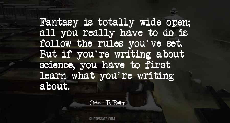 Quotes About Writing Science Fiction #478610