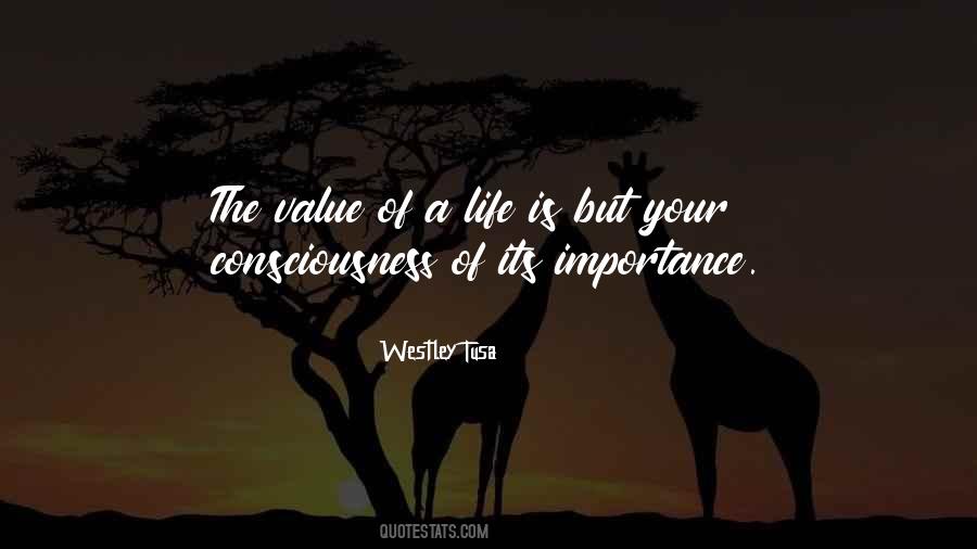 Value And Importance Quotes #1871790