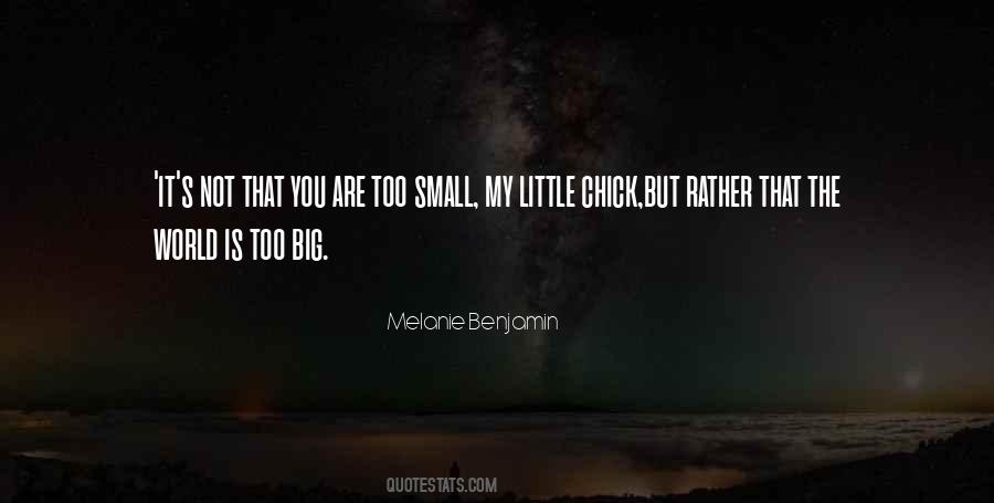 Quotes About The World Is Too Small #203825