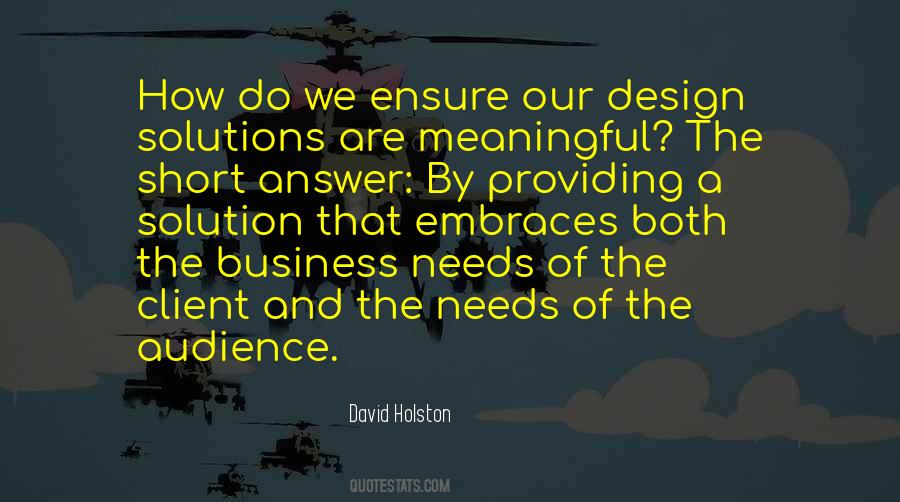 Quotes About Providing Solutions #1640325