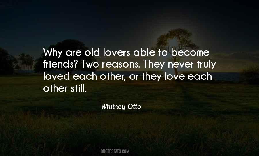 Quotes About Old Lovers #1708785