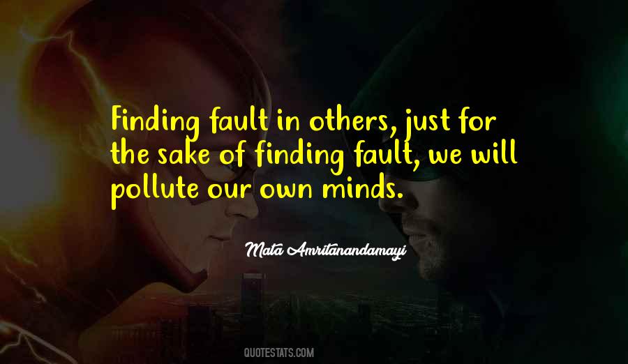 Quotes About Finding Faults #1406399