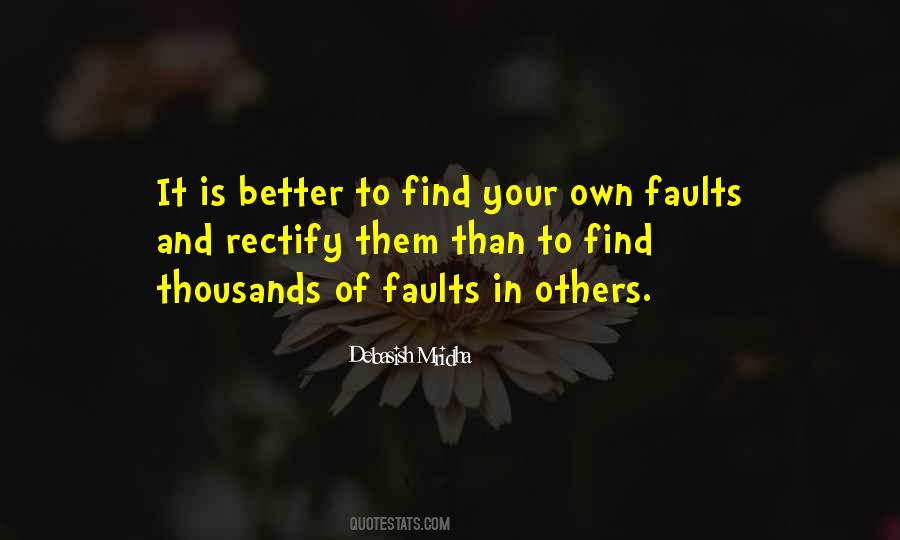 Quotes About Finding Faults #370491