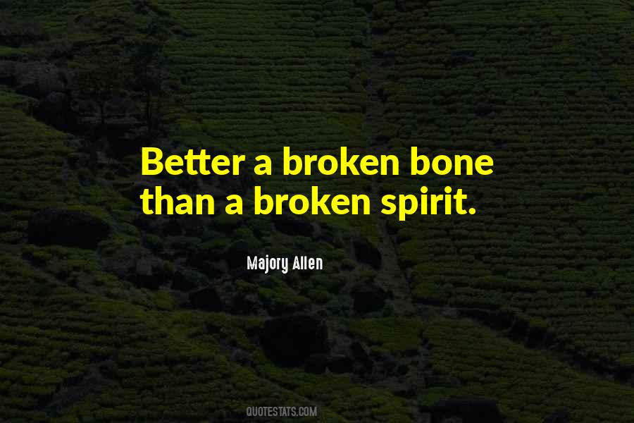 Quotes About Having A Broken Spirit #290266