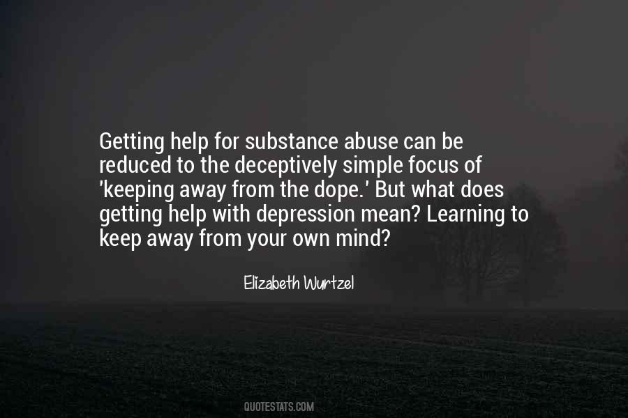 Quotes About Getting Help With Depression #964404