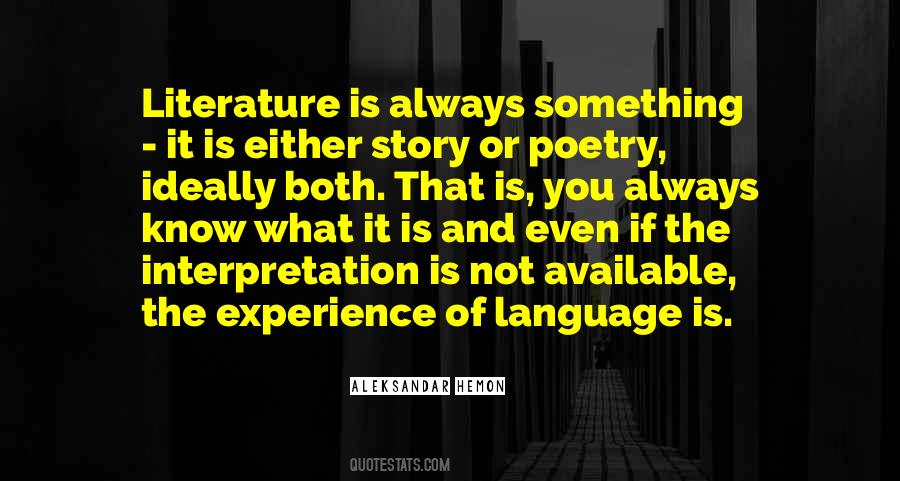 Quotes About Language Interpretation #1095317