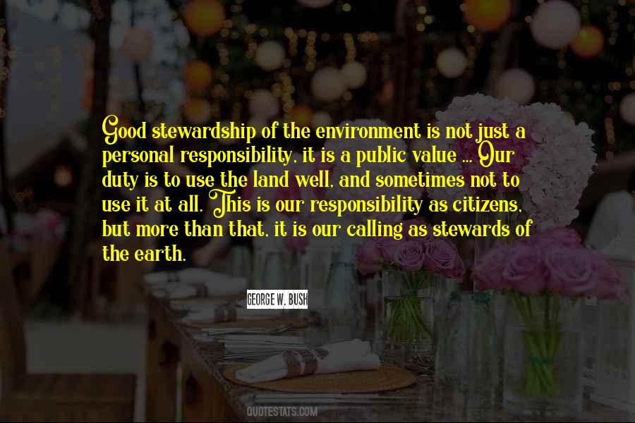 Quotes About Stewardship #665388