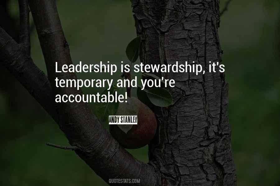 Quotes About Stewardship #755089