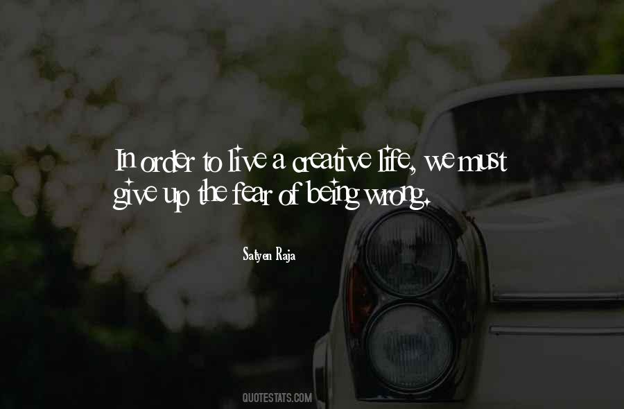 Fear Of Being Wrong Quotes #1286497