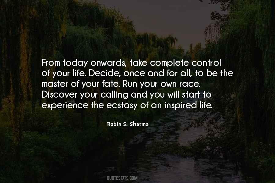Take Control Of Your Fate Quotes #392586